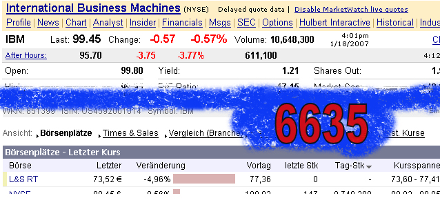 452.DAX Tipp-Spiel, Donnerstag, 18.01.07 77936