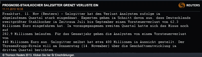 Salzgitter - Die letzten günstigen Einstiegspreise 663006