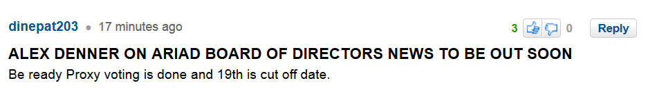 Ariad Pharma on the Top 696731