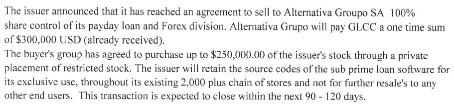 GLCC hebt ab +335% 179608