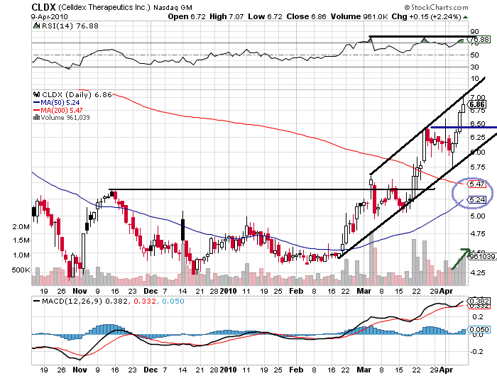 Celldex Therapeutics garantierte 100 % bis 06/10 312728
