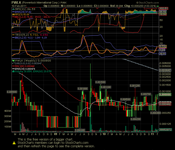 Powerlock International Corp. --- PWLK 380132