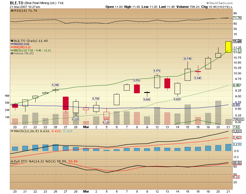 Thompson Creek Metals (Blue Pearl Mng) 88728
