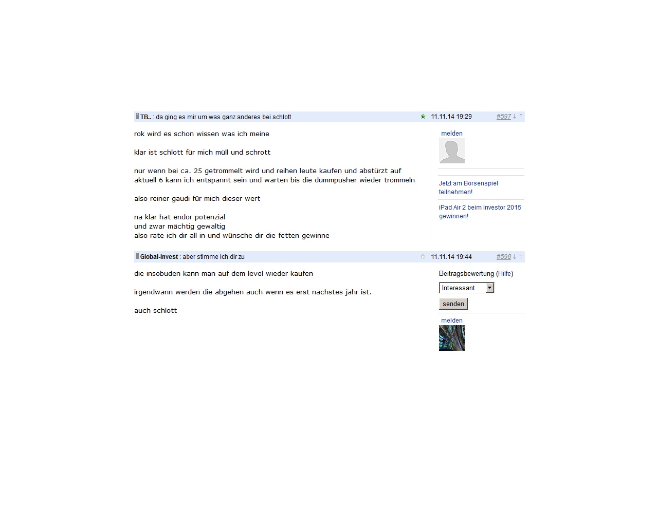 Endor unterbewertet - bin jetzt mal rein ... 782163