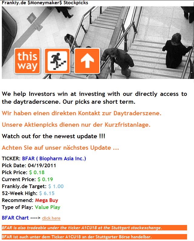 BFAR BioPharm Asia$0.19 Tradingchance auf 400-500% 396896