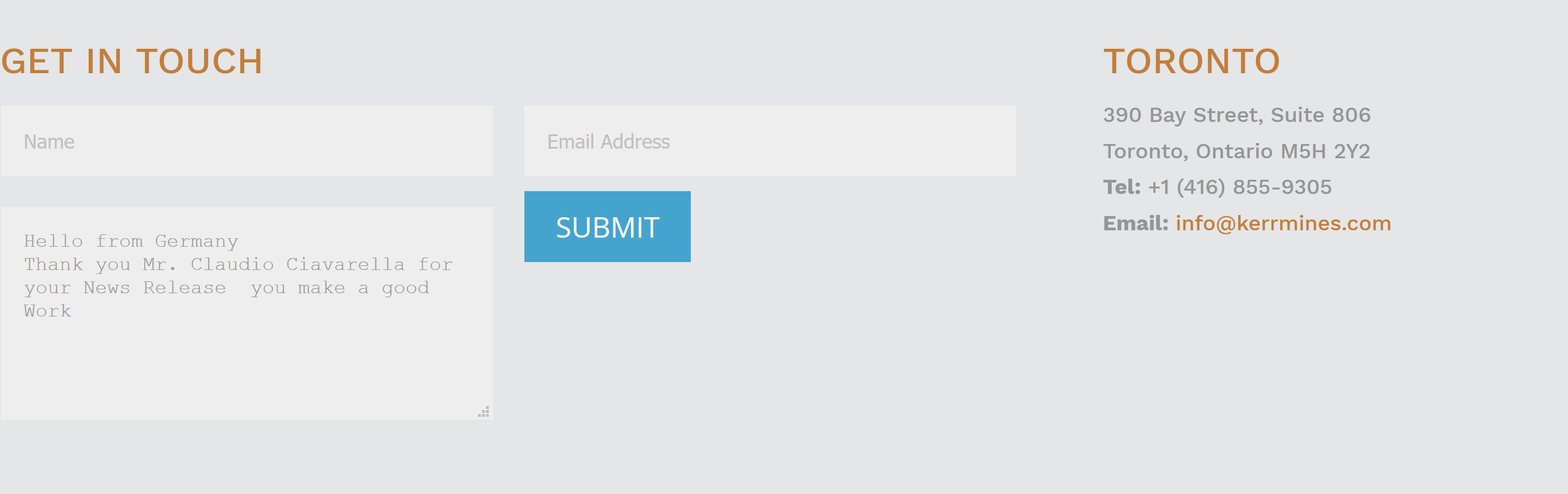 Kerr Mines Inc. 1037267