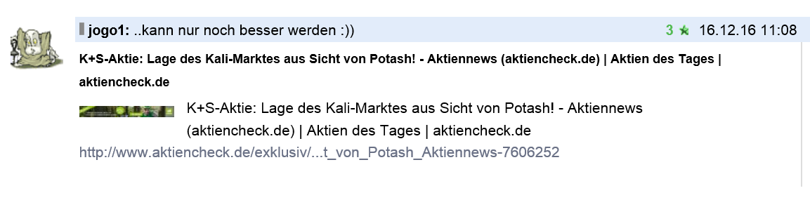 K+S wird unterschätzt 1021990