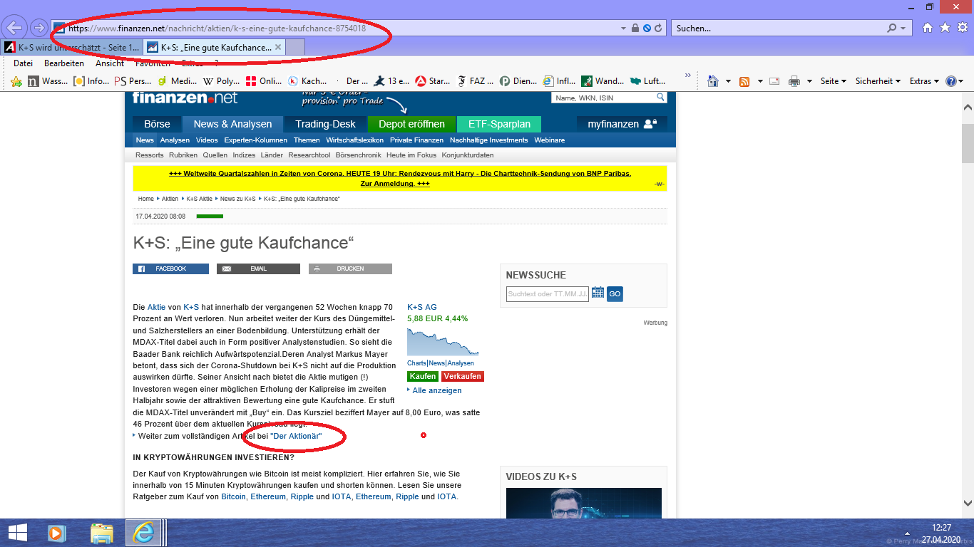 K+S wird unterschätzt 1174822