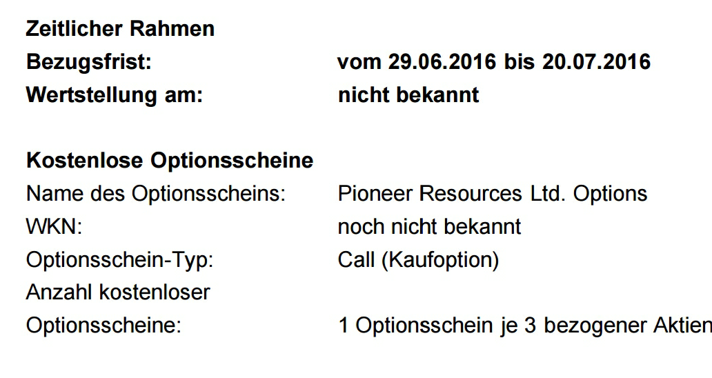 PIONEER RES 20m at 4.08g/t Au 927007