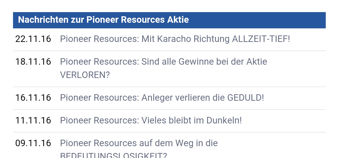 PIONEER RES 20m at 4.08g/t Au 954190