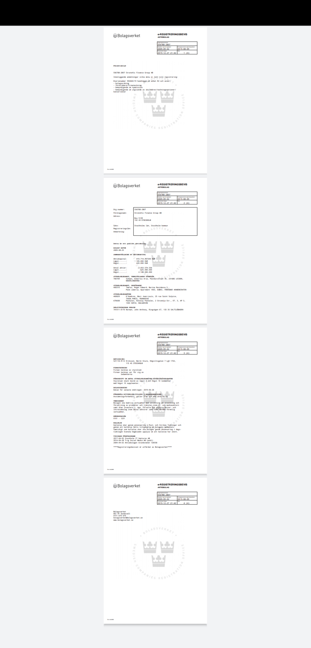 Blockchain -neue Kursrakete? WKN A116BG Stockholm 1151023
