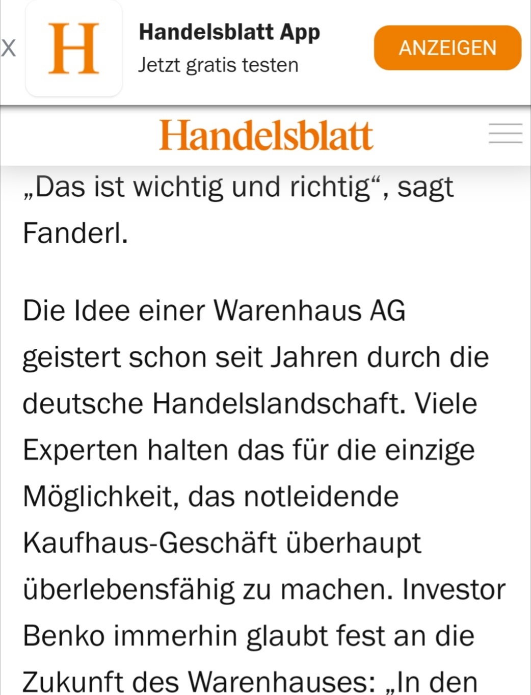 Arcandor AG nach der Insolvenz 1129900