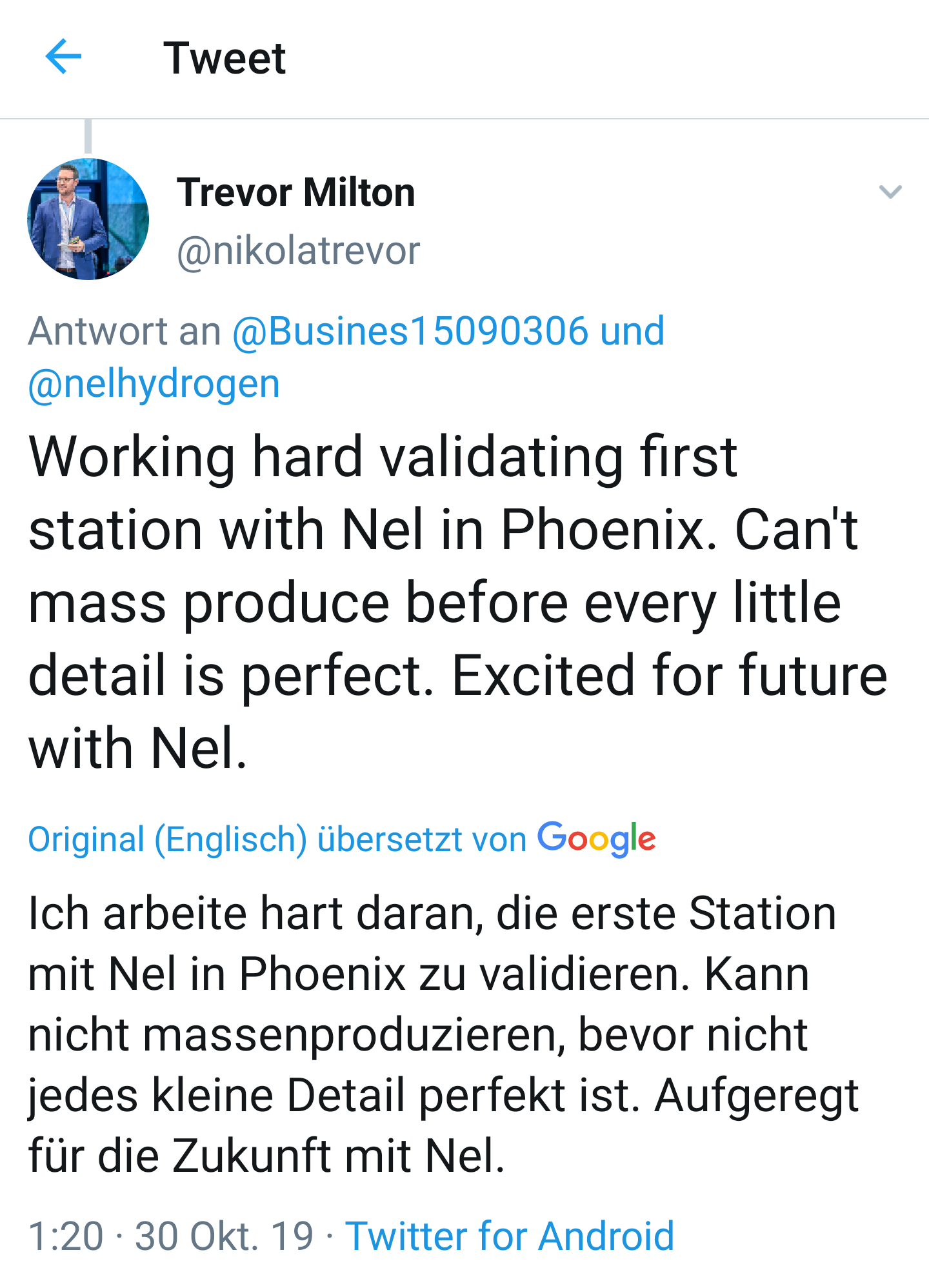 NEL, der Wasserstoffplayer aus Norwegen 1141604