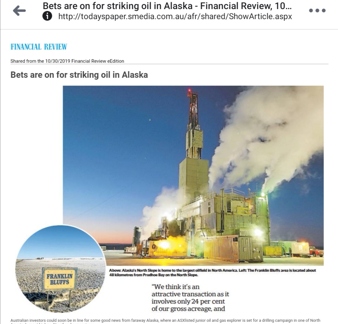 Öl-Projekt 88 Energy Project in der heißen Phase 1141575