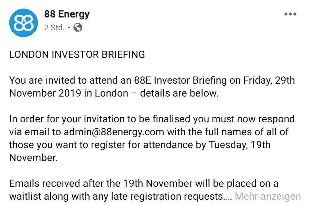 Öl-Projekt 88 Energy Project in der heißen Phase 1144267