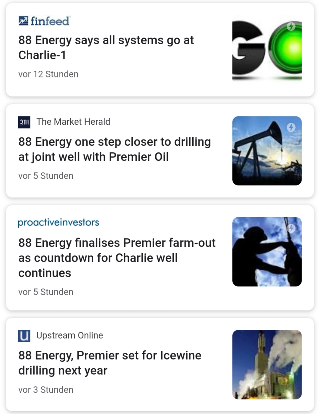 Öl-Projekt 88 Energy Project in der heißen Phase 1146584