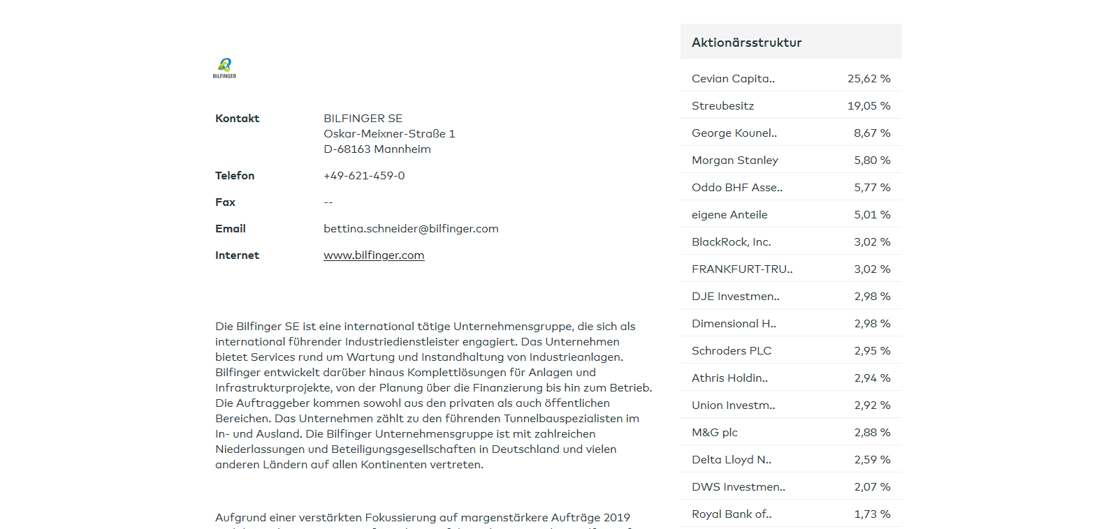 Bilfinger-Berger 1208327