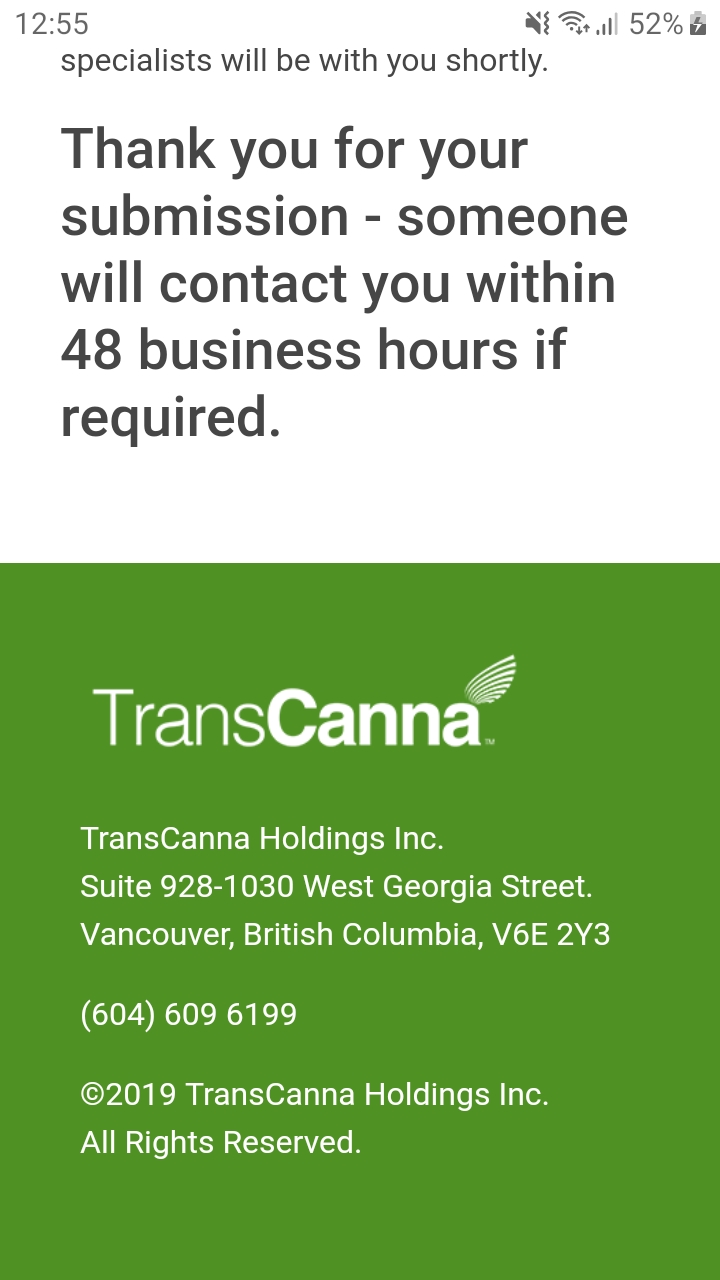 Transcanna Holdings im Aufbruch 1153556