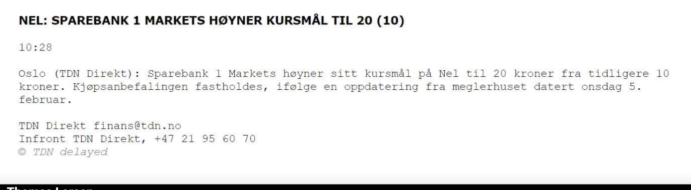 NEL, der Wasserstoffplayer aus Norwegen 1158211