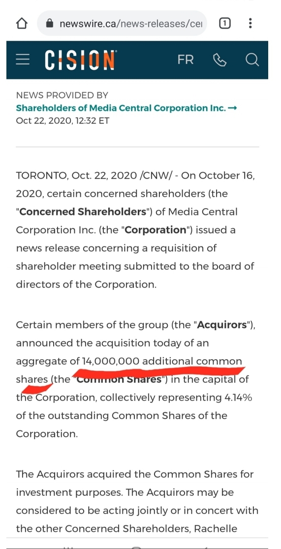 Media Central Corp. Inc.- die Ruhe vor dem Sturm 1208639