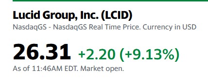 SPAC abgeschlossen - Börsendebüt für Lucid Motors 1280704