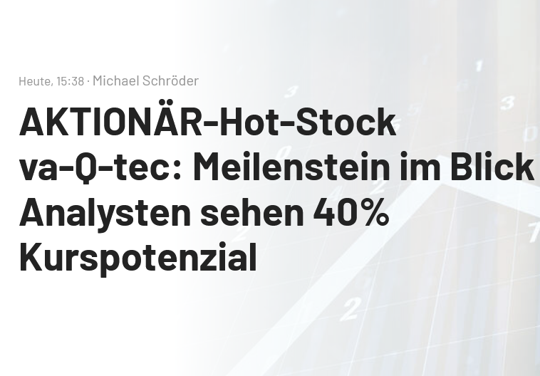 va-Q-tec Aktie (WKN: 663668) 1284050