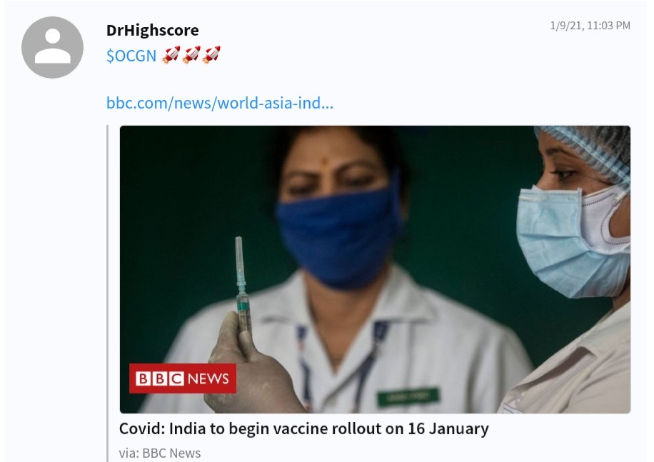 Ocugen (Histogenix) -30% nach 1:60 Split 1225366