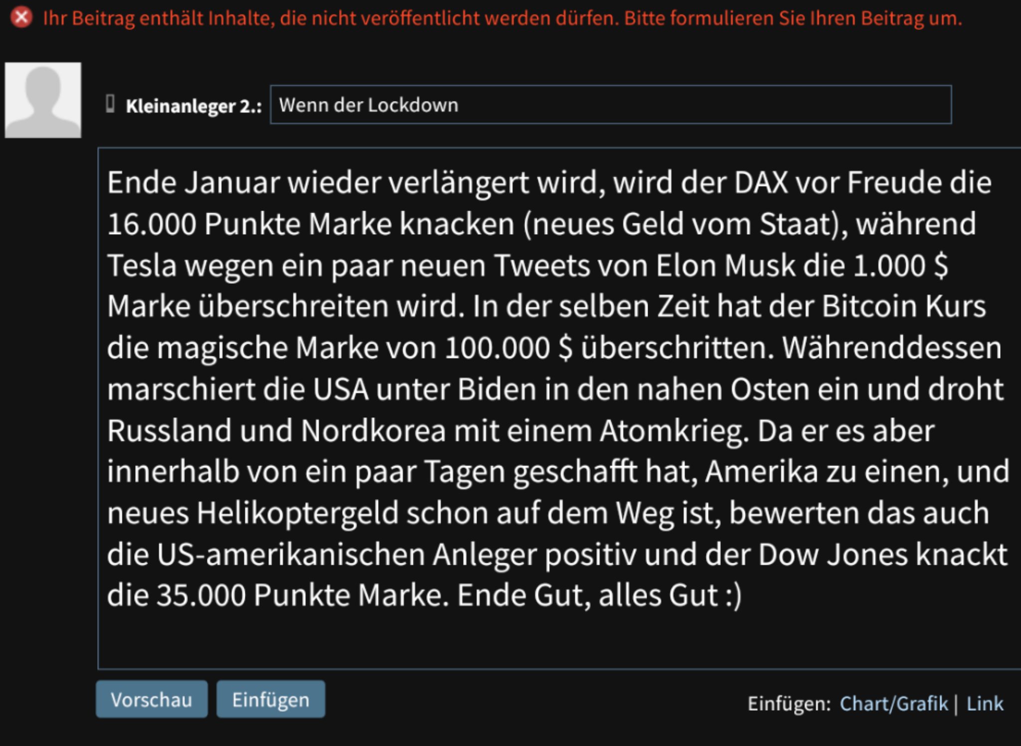 Börse ein Haifischbecken: Trade was du siehst 1225416