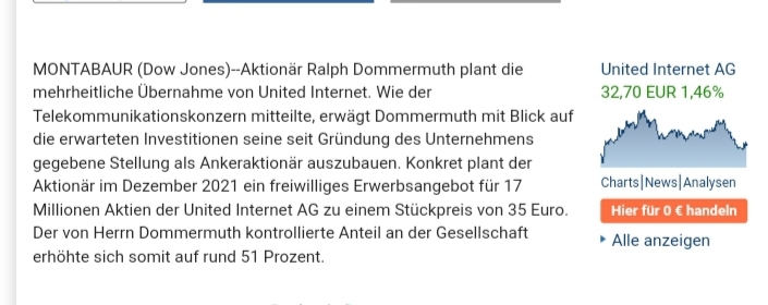 UNITED INTERNET...Allzeithoch in Reichweite 1282458