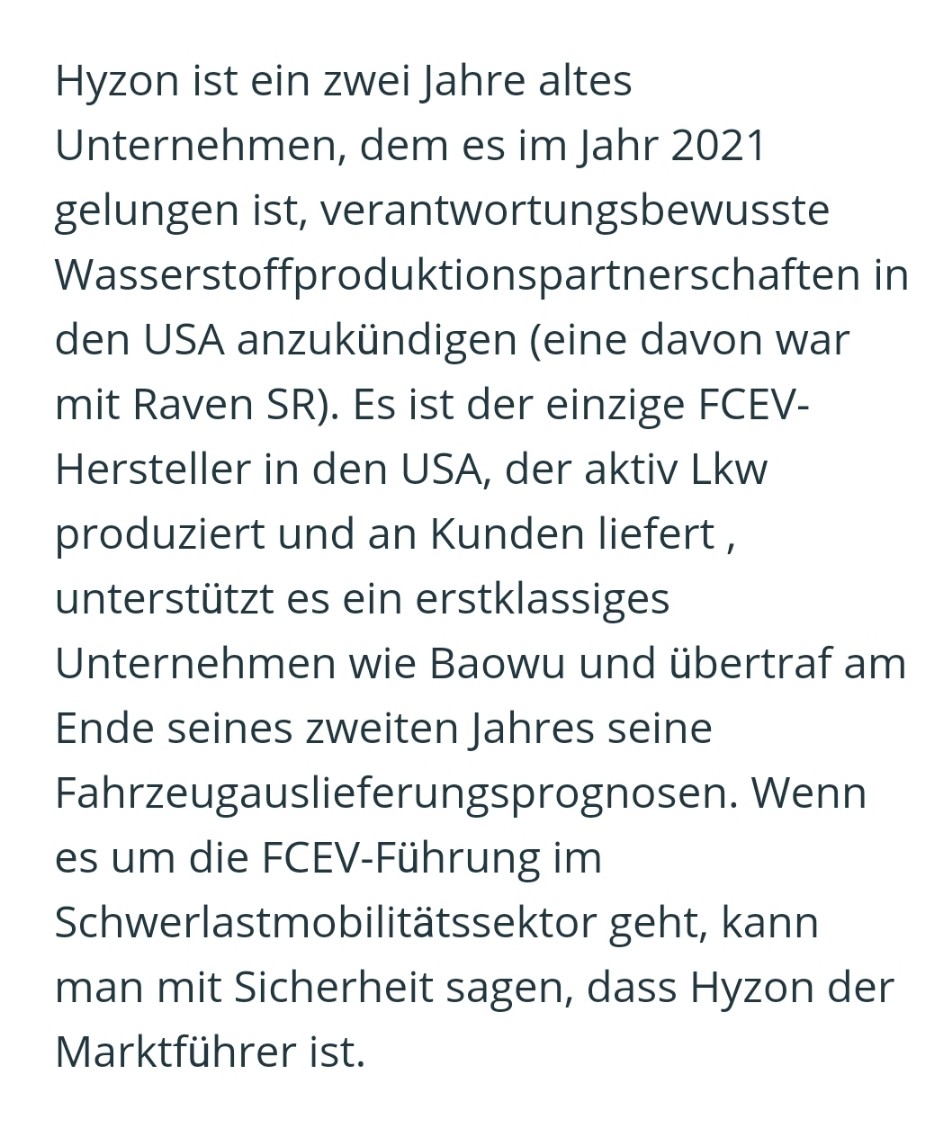 Hyzon Motors Inc - Hydrogen & Heavy Duty 1296383