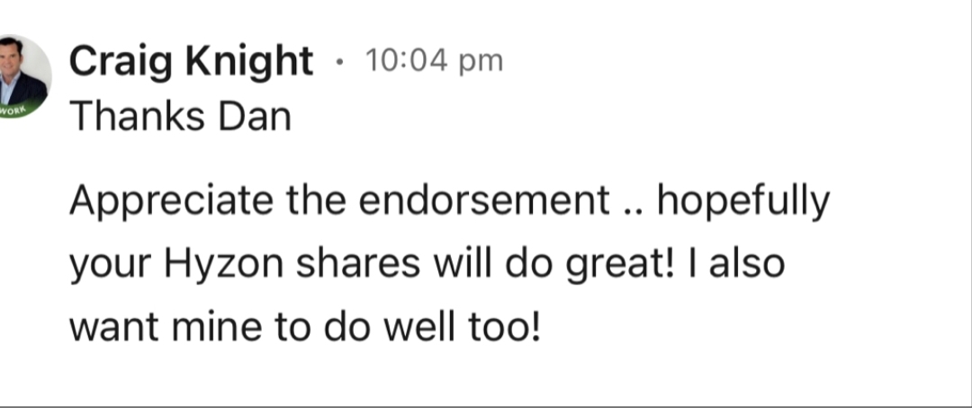 Hyzon Motors Inc - Hydrogen & Heavy Duty 1330920