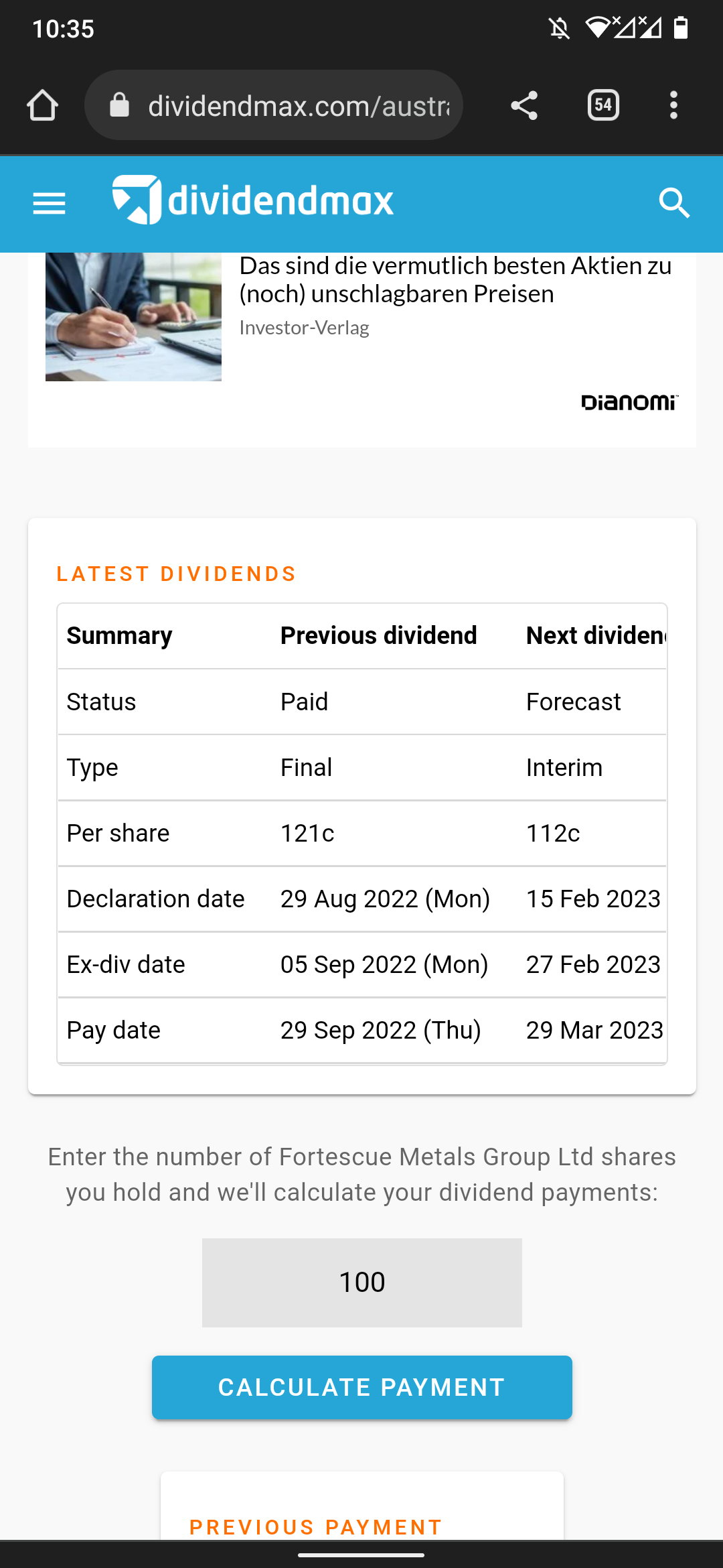 Fortescue Metals Group Ltd. Grüner Wasserstoff 1337927
