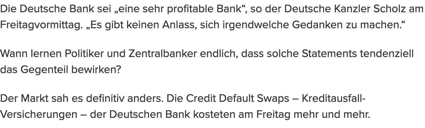 Deutsche Bank - sachlich, fundiert und moderiert 1364225