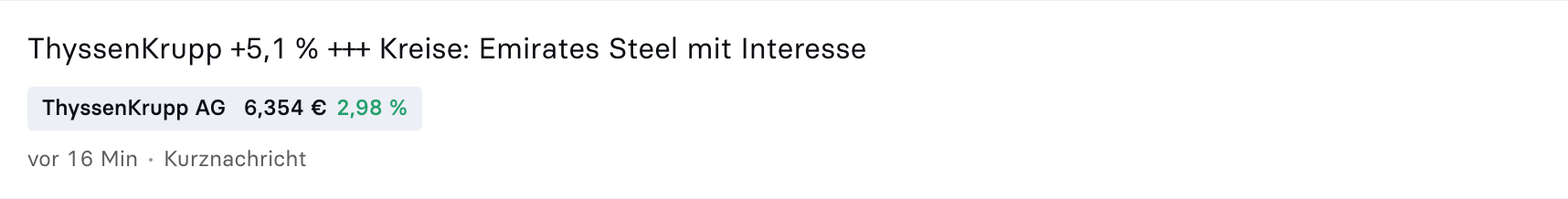 Thyssen, gute Chancen, einige Risiken. 1369583