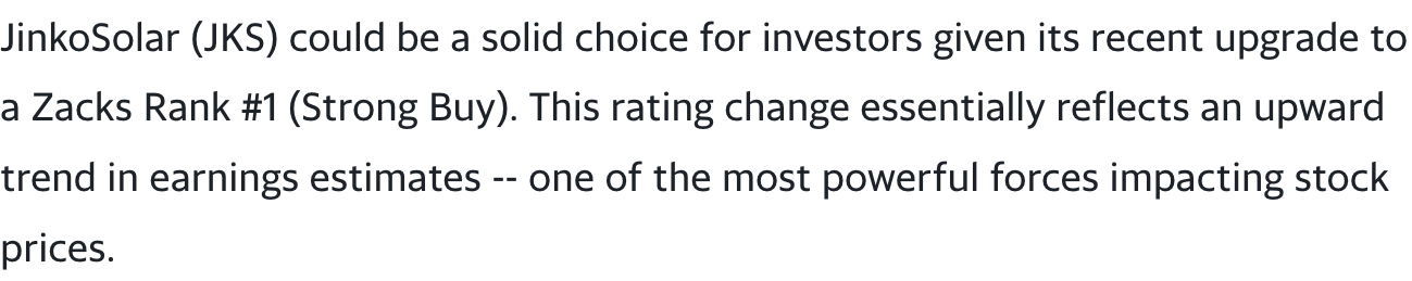 Jinko Solar vor einer Neubewertung ? 1387176