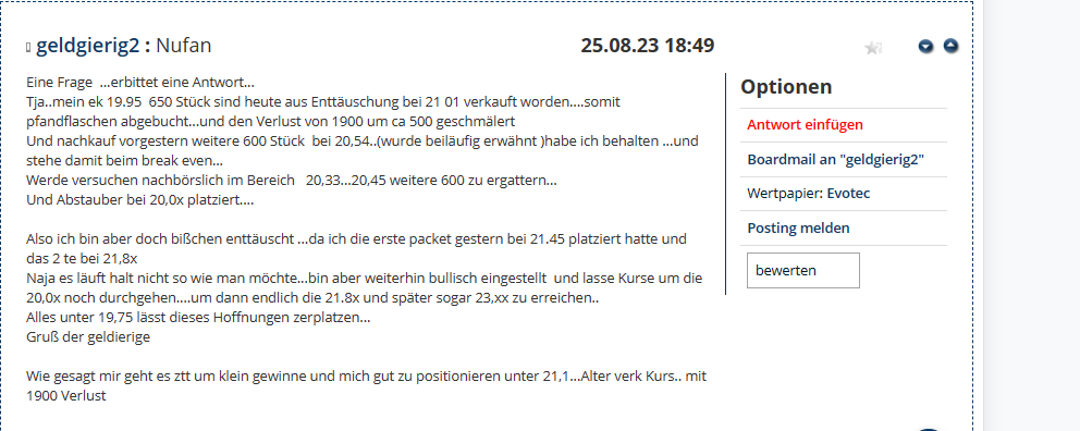 EVOTEC muss getradet werde 1388094