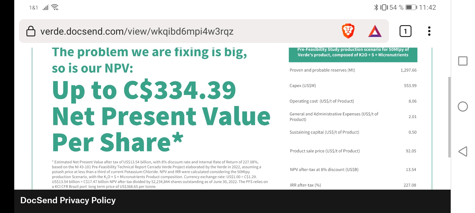 Comeback vom Verde Potash als Verde Agritech 1355037