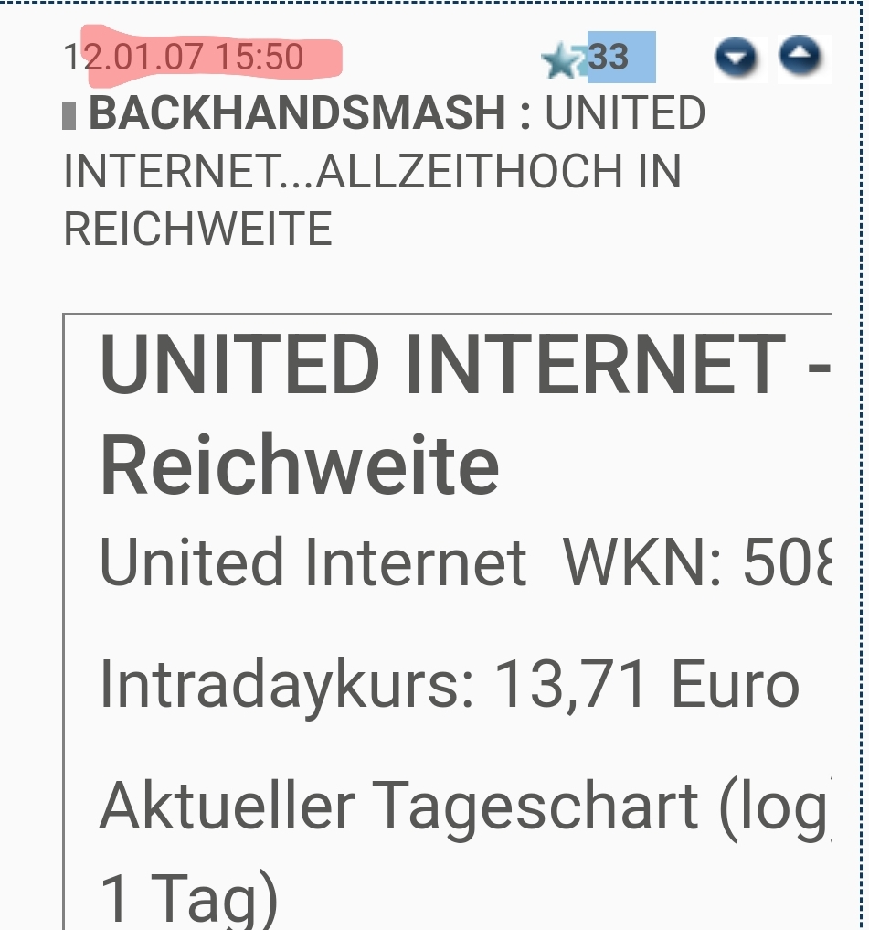 UNITED INTERNET...Allzeithoch in Reichweite 1377444
