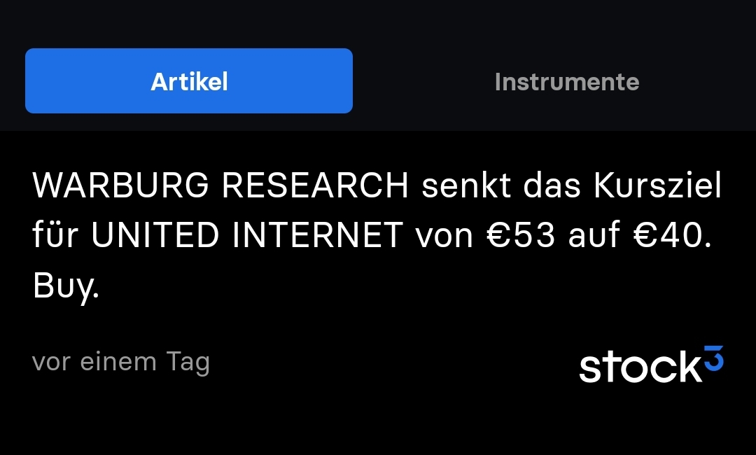 UNITED INTERNET...Allzeithoch in Reichweite 1377301
