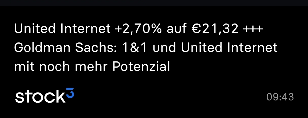 UNITED INTERNET...Allzeithoch in Reichweite 1393476