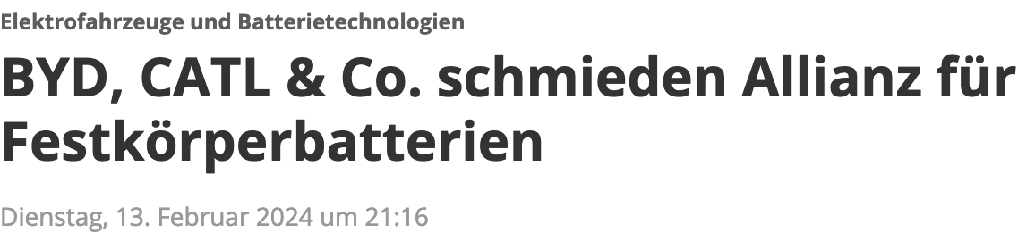 Auto- und Batterien-Herstellers BYD 1413884