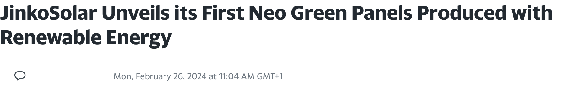 Jinko Solar vor einer Neubewertung ? 1416391