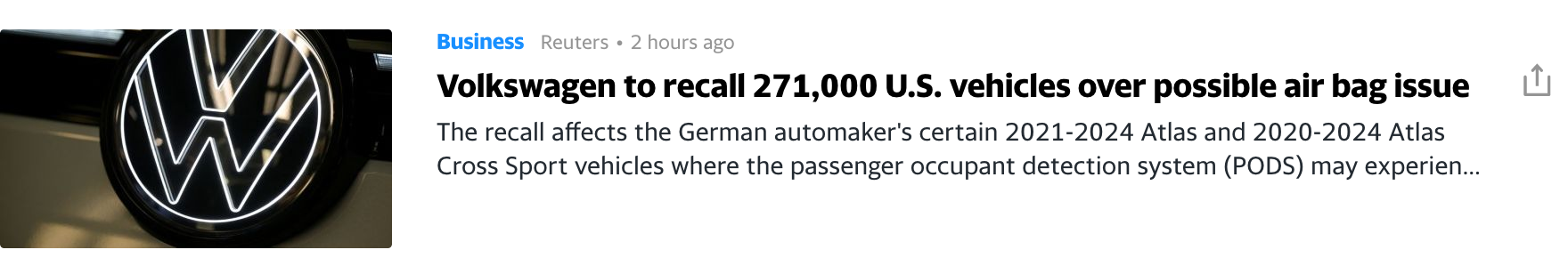 Volkswagen Vorzüge 1436289