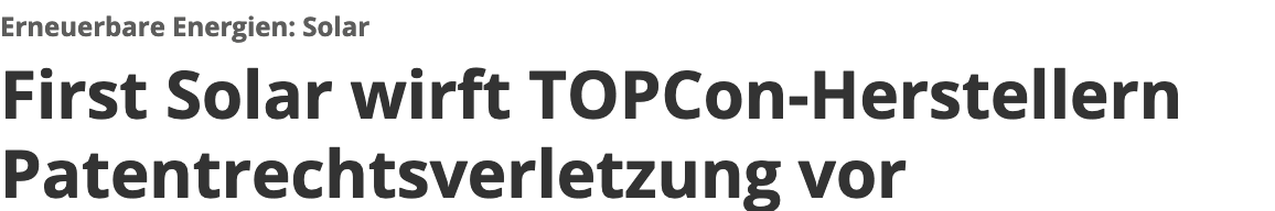 Jinko Solar vor einer Neubewertung ? 1439474