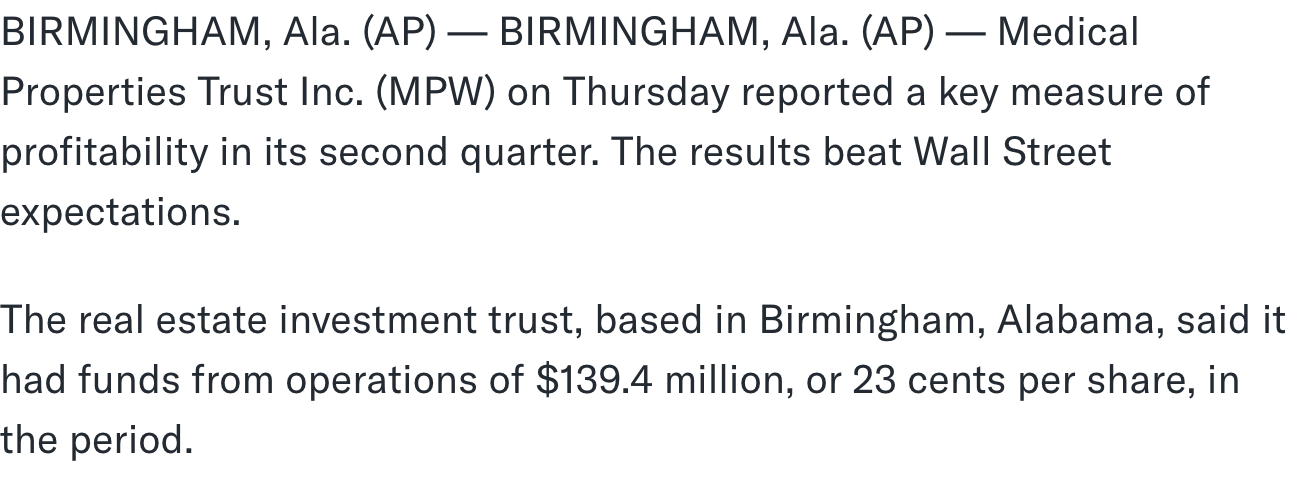 Medical Properties 1442064