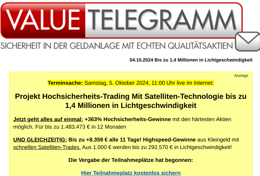 KGV 3,6 - Lang&Schwarz ab heute handelbar 1450139