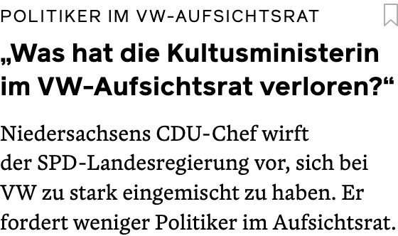 Volkswagen Vorzüge 1457494