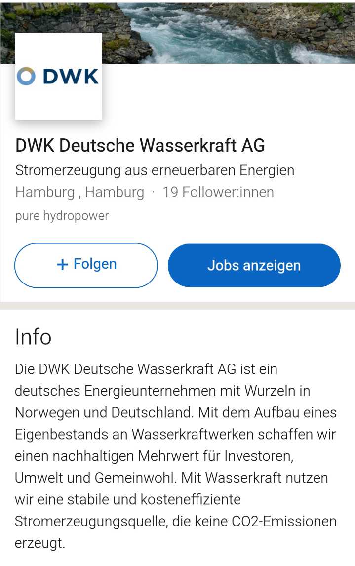 DWK Deutsche Wasserkraft AG 1448158