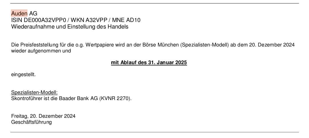 Auden AG - Ein Neustart? 1464543