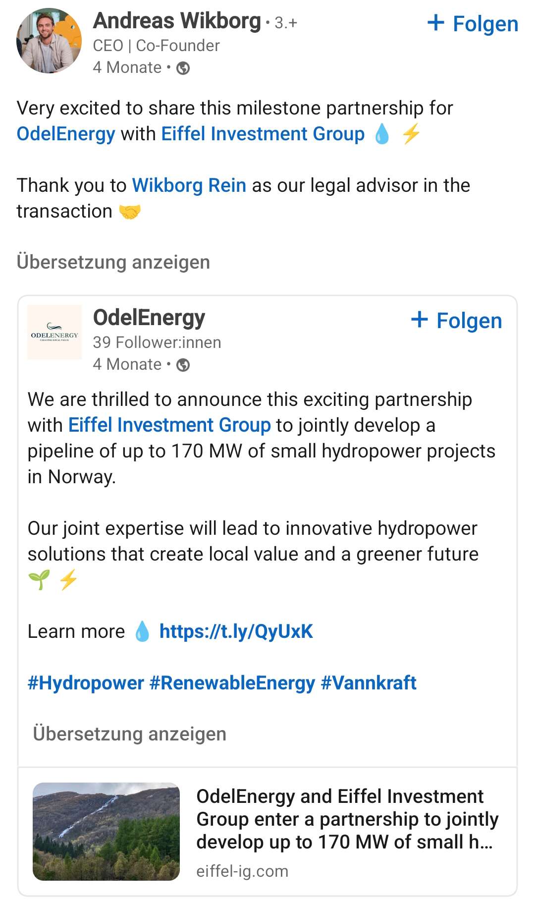 DWK Deutsche Wasserkraft AG 1470895